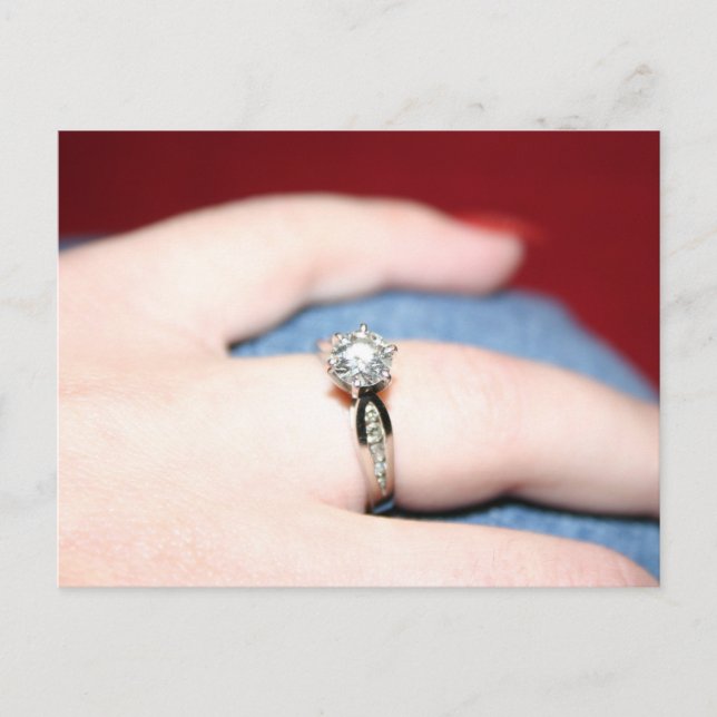 Anúncio Nó De Casamento Eu Disse Sim Cartão Postal (Frente)