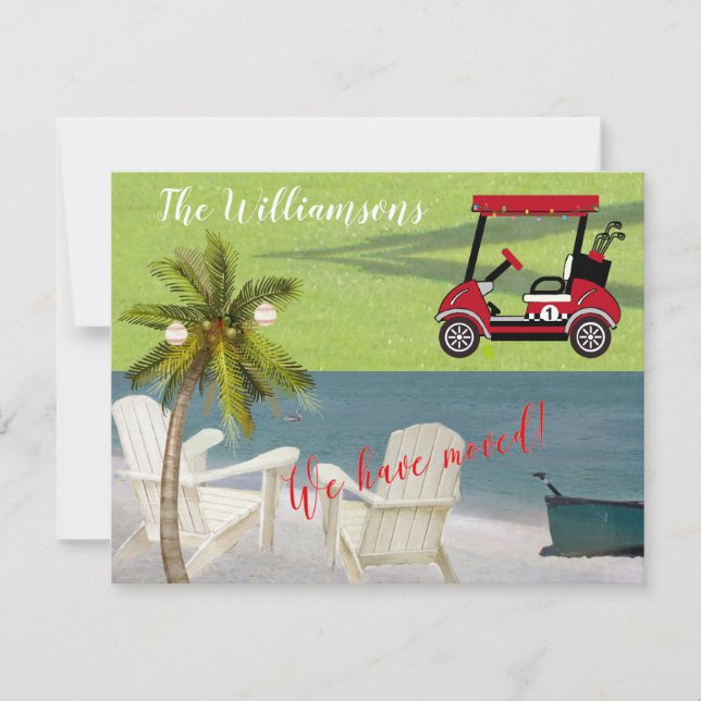 Anúncio No Natal, movemos o orçamento da praia do Oceano (Frente)