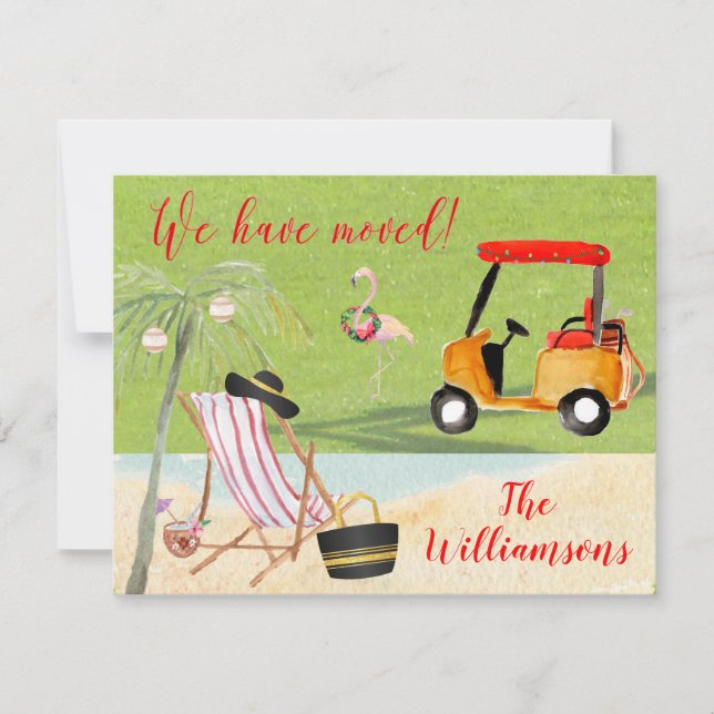 Anúncio No Natal, movemos o orçamento da praia do Oceano (Frente)