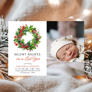 Anúncio Noites Silenciosas Foto Natal Nascimento do Bebê