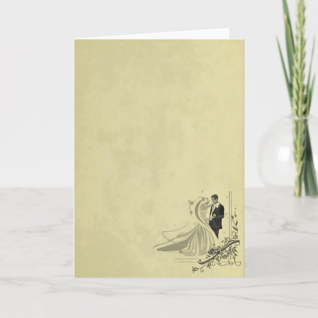 Anúncio Noiva Elegante e Casamento de noivo (Frente)