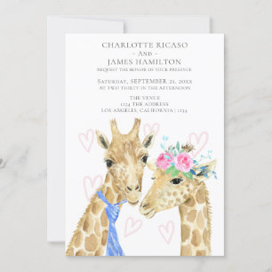 Anúncio Noiva Noivo Casamento Girafa