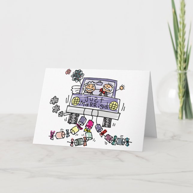 Anúncio Noiva Recém-Casada E Noivo Celebração De Casamento (Frente)