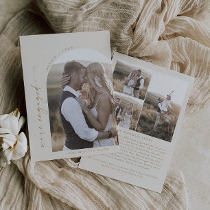 Anúncio Noivado de Fotografias da Proposta de Arch Moderna