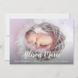 Anúncio Nome do Script Elegante Foto Bebê Moderno Simples