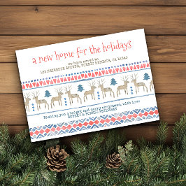 Anúncio Nórdico Deer New Home para os feriados
