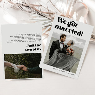 Anúncio Nós Amarrámos o Nó Bold Retro Casamento Foto