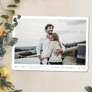 Anúncio Nós amarramos o nó! Casamento Moderno de Elopement