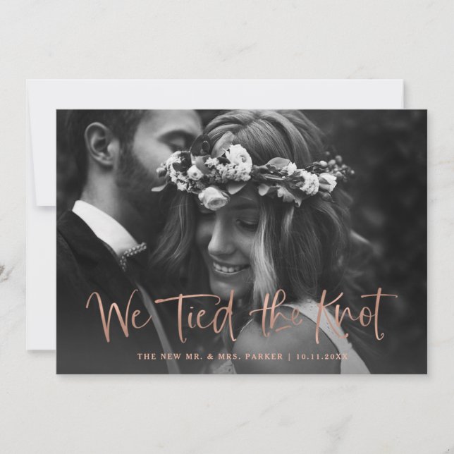 Anúncio Nós Amarramos o Nó Foto Casamento Civil Script Dou (Frente)