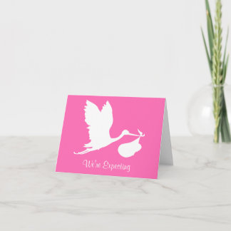 Anúncio Nós estamos esperando a cegonha do vôo