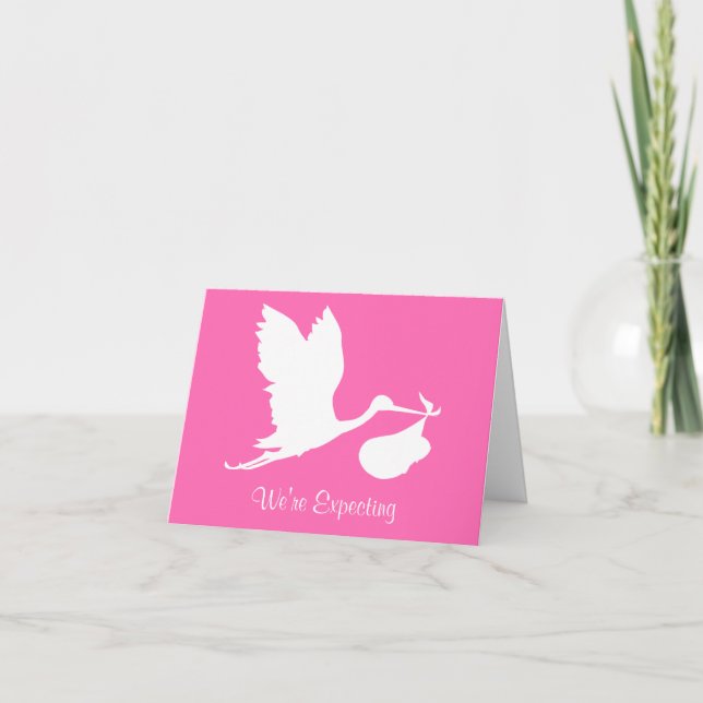 Anúncio Nós estamos esperando a cegonha do vôo (Frente)