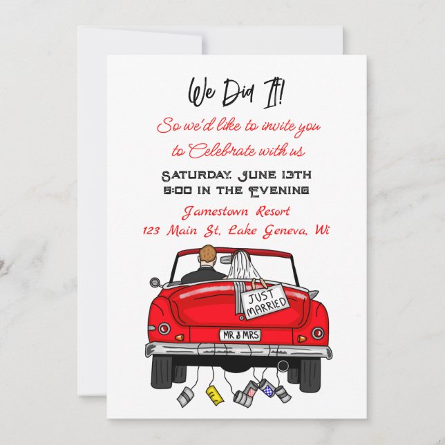 Anúncio Nós Fizemos Isso | Nós Fugimos | Casamos (Frente)