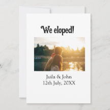 Nós fugimos adicionar nome do casal cidade, data r