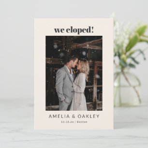 Anúncio Nós Fugimos Negrito Retro Marfim Nomes Cidade Data