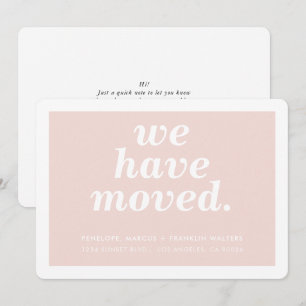 Anúncio NÓS MOVEMOS o moderno e mínimo novo endereço