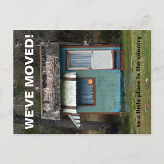 Anúncio Nós Mudamos Cartão Postal de Mudança de Endereço