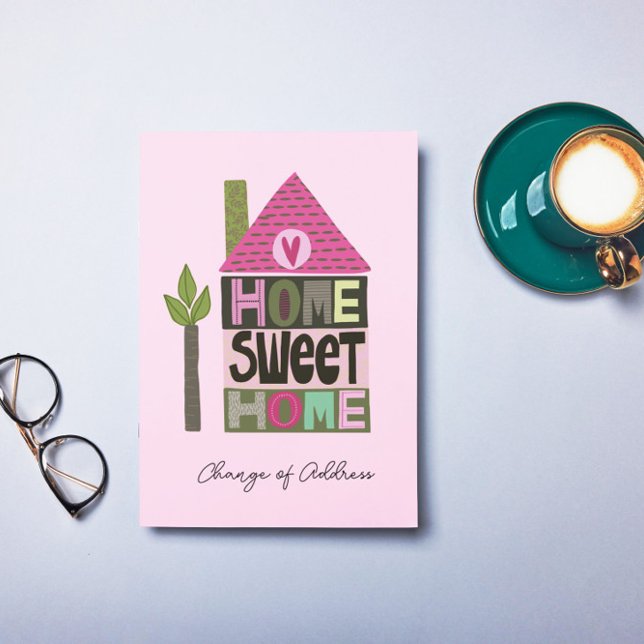 Anúncio Nós mudamos mudança de endereço lettering capricho (Criador carregado)