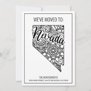 Anúncio Nos mudamos para a casa de Mandala Floral do Estad