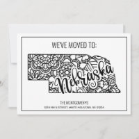 Nos mudamos para o estado de Nebraska Floral Manda