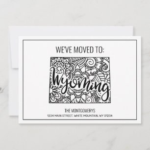 Anúncio Nos mudamos para Wyoming State Floral Mandala