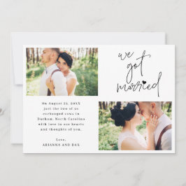 Anúncio Nós Nos Casamos 2-Foto Script Coração Casamento