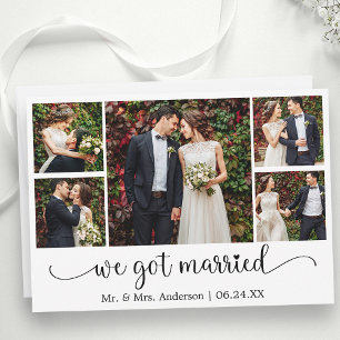 Anúncio Nós Nos Casamos Caligrafia Coração 5 Foto Casament