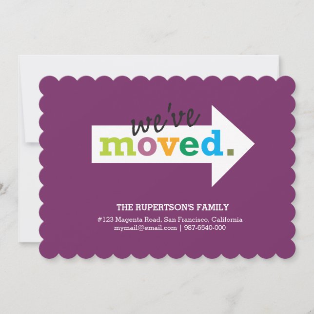 Anúncio nós nos mudamos (Frente)