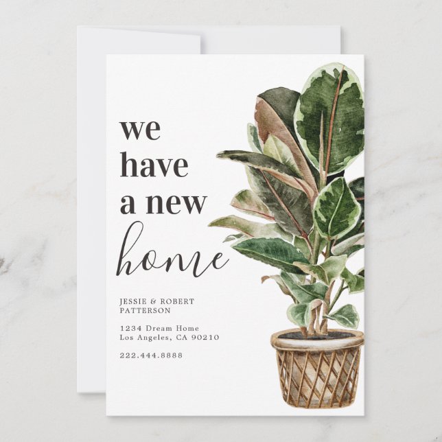 Anúncio Nós nos mudamos l Novo Endereço Mudança (Frente)