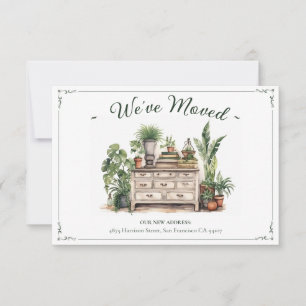 Anúncio Nós nos mudamos Novo Endereço Aquarela Interior Ac