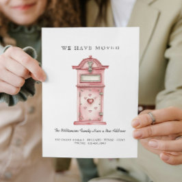 Anúncio Nós nos Mudamos - Novo Endereço Eu Amo Caixa de Co