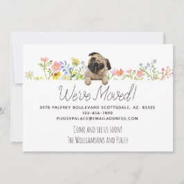 Anúncio Nós nos mudamos! Novo endereço para Pug e Flores
