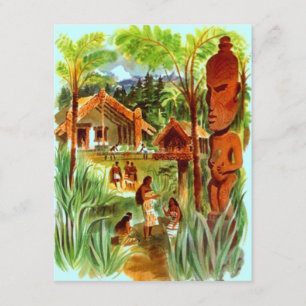 Anúncio Nós temos a ilha movida móvel Havaí Tiki tropical