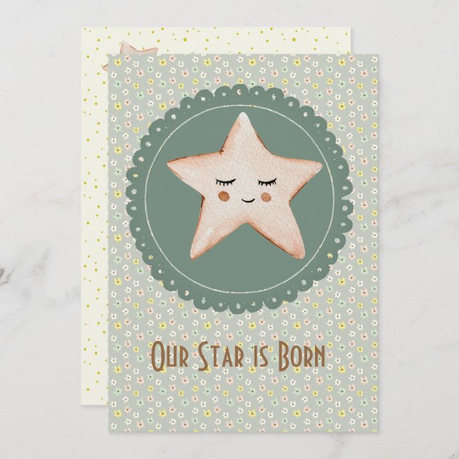 Anúncio Nossa estrela é Nascer ou parto (Frente/Verso)