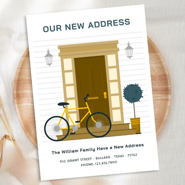 Anúncio Nosso Novo Endereço Em Nova Casa, Nós Nos Mudamos (Criador carregado)