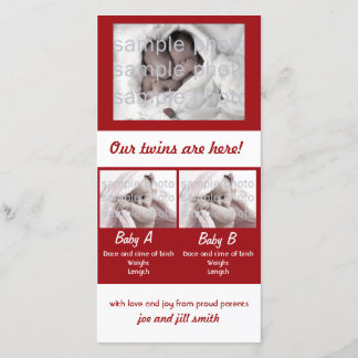 Anúncio Nossos gêmeos estão aqui!