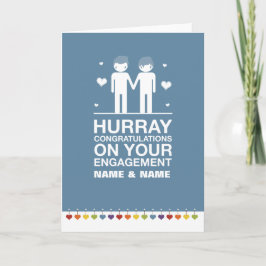 Anúncio Not Straight Design Engagement Card