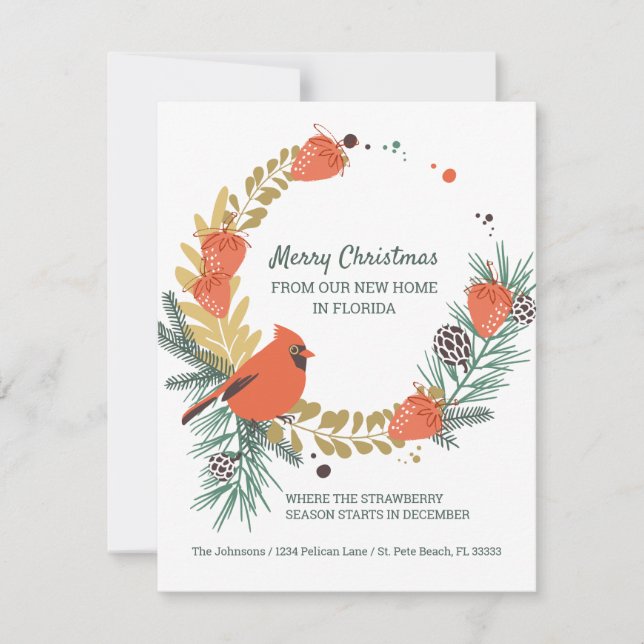 Anúncio Nova Casa na Terra de Natal de Strawberry na Flóri (Frente)