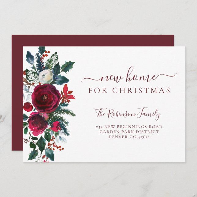 Anúncio Nova casa para as férias de Natal (Frente/Verso)