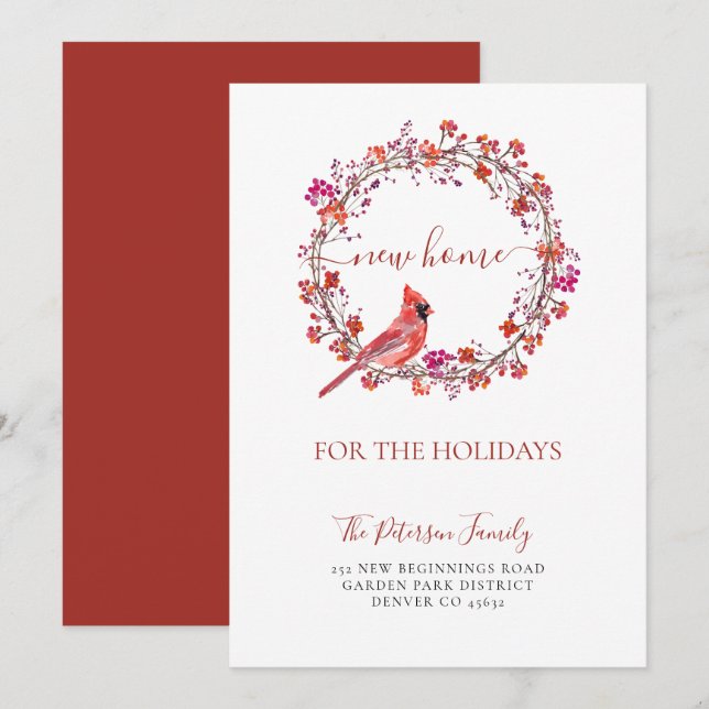 Anúncio Nova casa para as férias de Natal (Frente/Verso)