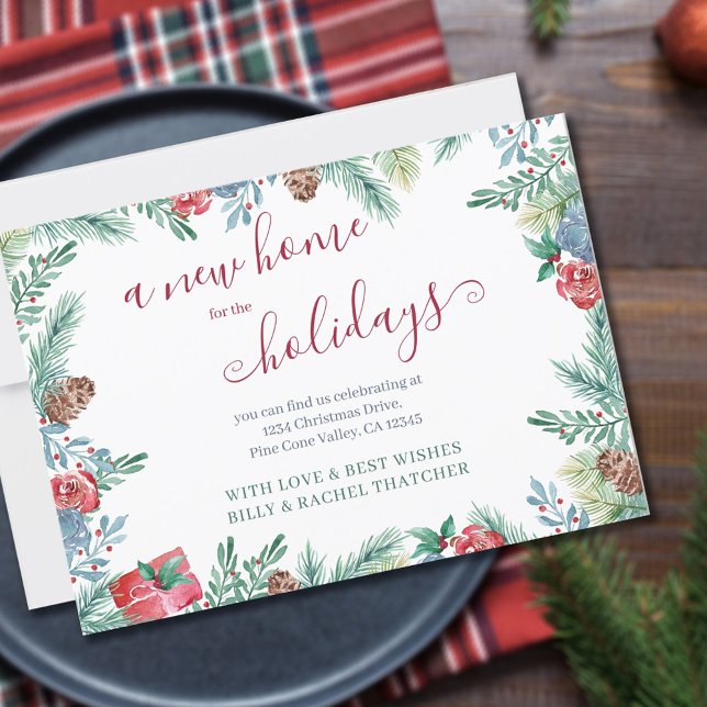 Anúncio Nova casa para o movimento de folhagem de inverno  (Criador carregado)