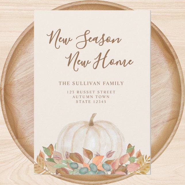 Anúncio Nova Estação Nova Queda de Casa Mudança de Abóbora (Criador carregado)