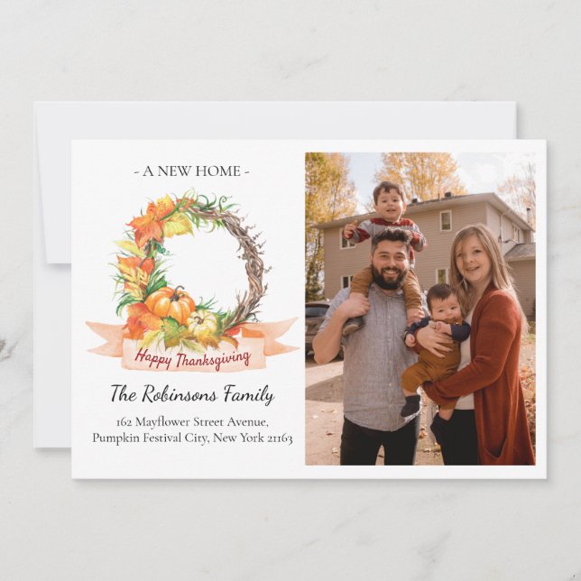 Anúncio Nova Foto para Casa Ação de Graças Mudança de Abób (Frente)