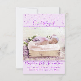 Anúncio Nova Garota Nascida Stats Lavanda Lilac | FOTO