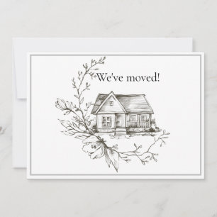 Anúncio Nova morada em Preto e Branco da Casa Escrita