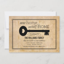 Nova Movimentação da Chave de Vintage Home Sweet H