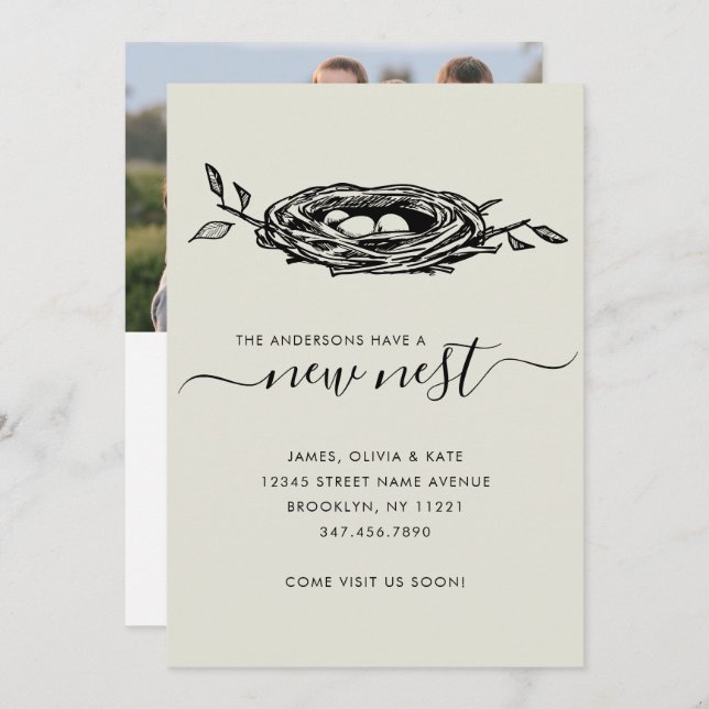 Anúncio Nova Página inicial do Ninho Chic Mudança de ender (Frente/Verso)