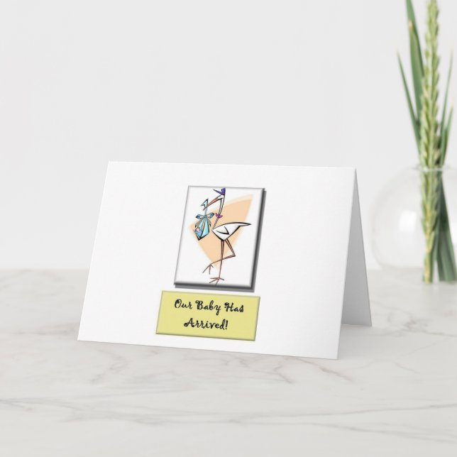 Anúncio Nova placa de chegada do bebê (Frente)