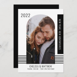 Anúncio Novo Ano Novo Aventuras Foto do Noivado BW