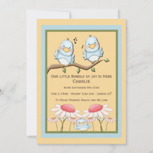 Anúncio Novo bebê pássaro azul