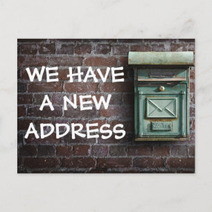 Anúncio Novo Cartão Postal de Mudança de Endereço